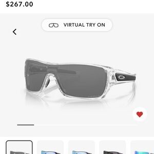 Oakley Transparent Frame with Dark Lenses Sunglasses